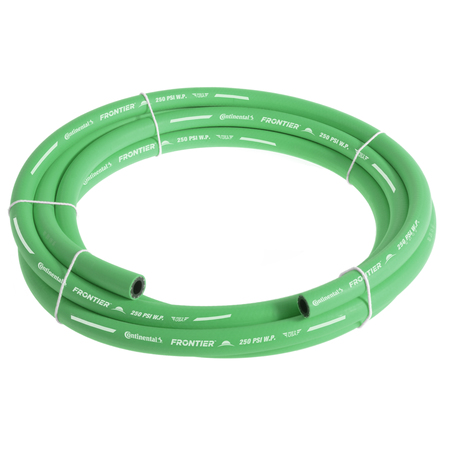 CONTINENTAL 3/8" x 25' Green EPDM Rubber Air Hose, 300 PSI, Bulk Hose HZG03830-25